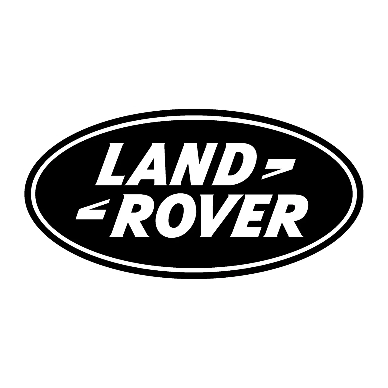 land rover logo black and white